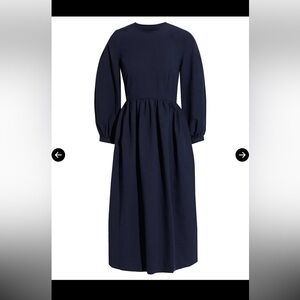 &Daughter Rosalie Gathered Cotton Midi Dress 14 NWT